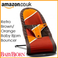 Retro Brown Orange BabyBjorn Bouncer